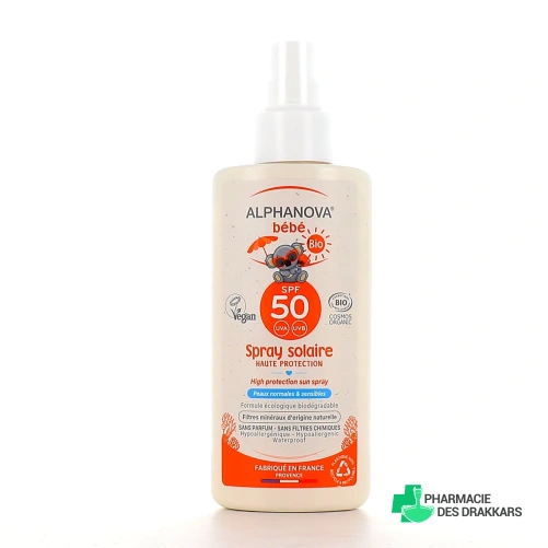 Alphanova Bébé Spray Solaire Bio SPF 50
