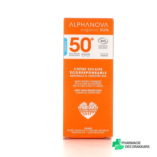 Alphanova Sun Crème Solaire Visage Bio SPF 50+