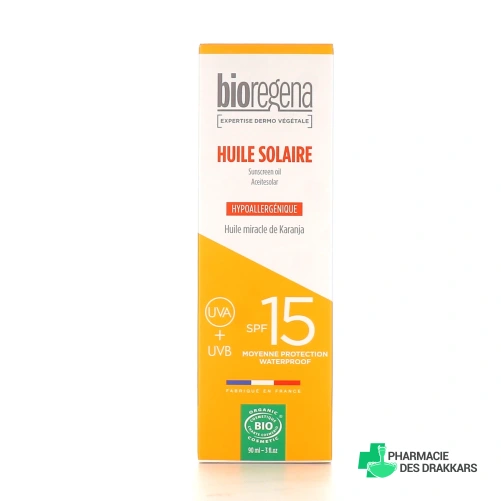 Bioregena Huile Solaire Bio SPF15