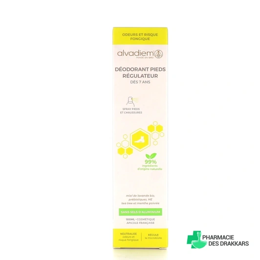 Alvadiem Déodorant pieds régulateur