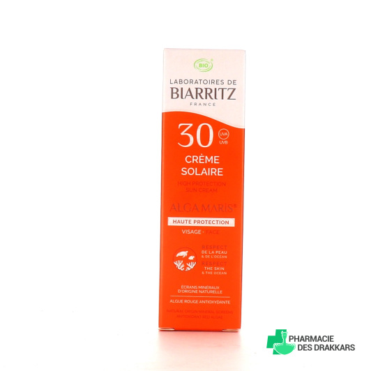 Laboratoires de Biarritz Alga Maris Crème solaire visage