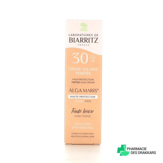 Laboratoires de Biarritz Crème solaire visage teintée SPF30