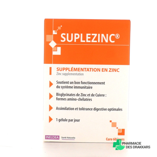 Ineldea Suplezinc 60 Gélules