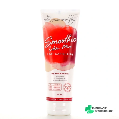 Les Secrets de Loly Smoothie Litchi-Mûre Lait Capillaire