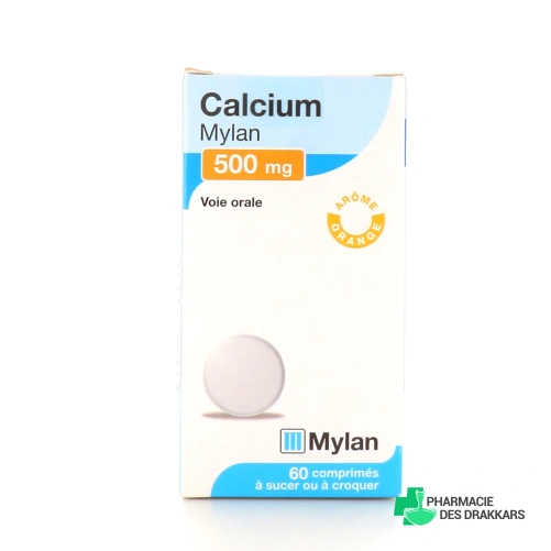 Calcium 500 mg Mylan Comprimés à sucer ou à croquer