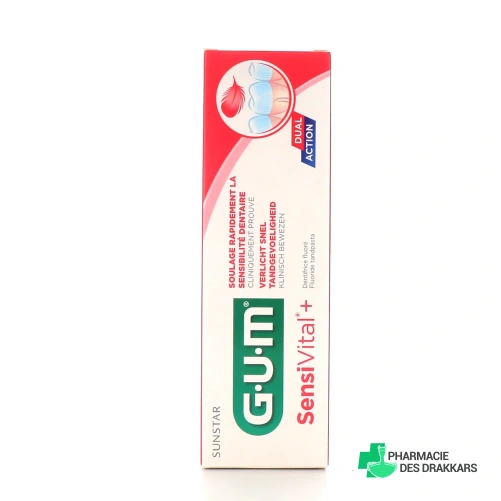 Gum Sensivital+ Dentifrice Fluoré Sensibilité Dentaire