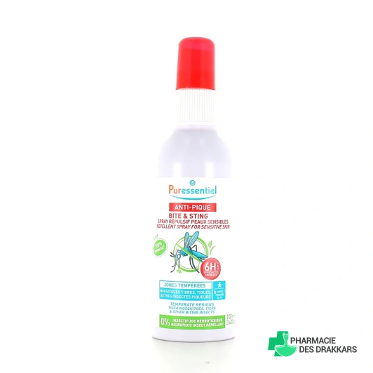 Puressentiel Anti-Pique Spray Répulsif Peaux Sensibles