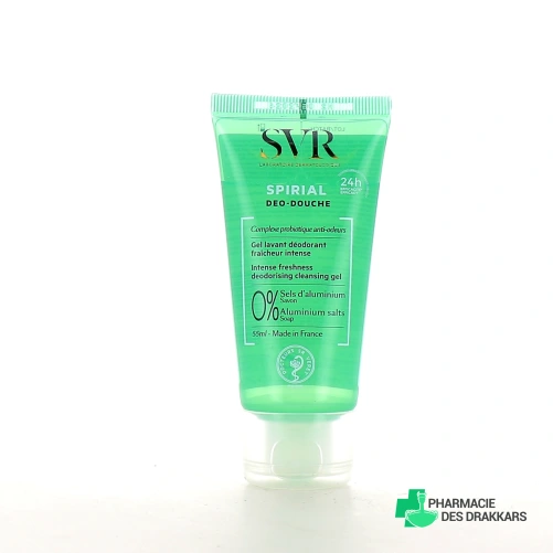 SVR Spirial Déo douche Gel lavant déodorant