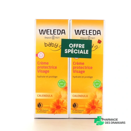 Weleda Bébé Calendula Crème Protectrice Visage Bio