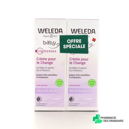 Weleda Crème pour le Change Mauve Blanche Bio