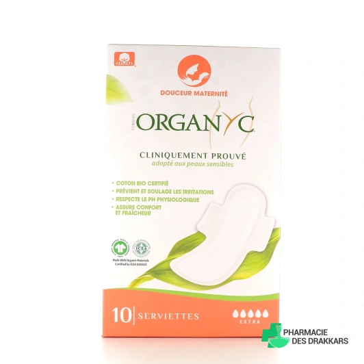 Organyc Serviettes Douceur Maternité