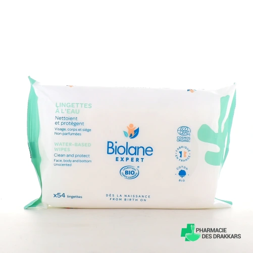 Biolane Expert Lingettes à l'eau Bio