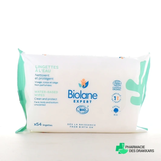 Biolane Expert Lingettes à l'eau Bio