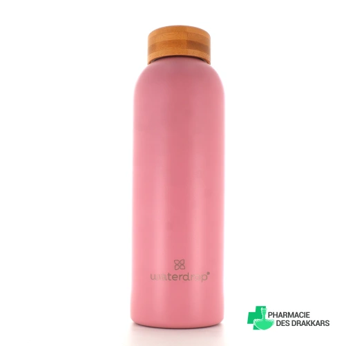 Waterdrop Bouteille en inox Rose Pastel