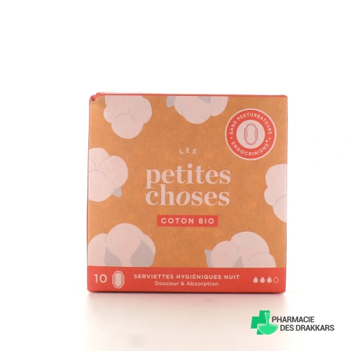 Les Petites Choses Serviettes Hygiéniques Nuit Coton Bio