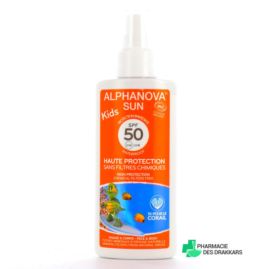 Alphanova Sun Kids Spray Solaire Bio Enfants SPF 50