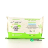 Alphanova Bébé Bio Lingettes Nettoyantes Biodégradables - Vue 360°