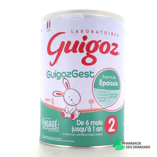 GuigozGest Lait 2eme âge Formule épaissie