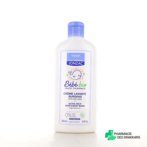 Jonzac Bébé Crème lavante surgras Bio
