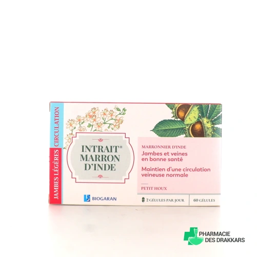 Intrait Marron d'Inde Petit Houx Circulation Jambes Légères