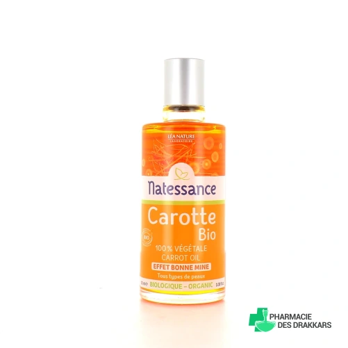 Natessance Huile de Carotte Bio Effet Bonne Mine