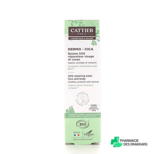Cattier Dermo-Cica Baume SOS Réparateur Bio