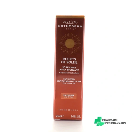 Institut Esthederm Reflets de Soleil Soin visage autobronzant hâle léger