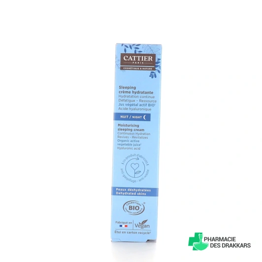 Cattier Sleeping Crème Hydratante Bio