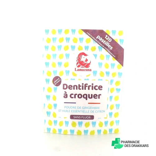 Lamazuna Dentifrice à croquer 120 pastilles