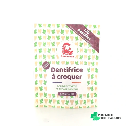 Lamazuna Dentifrice à croquer 120 pastilles