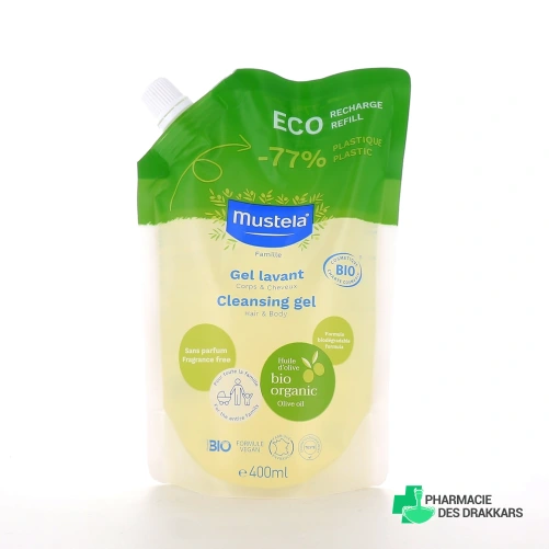 Mustela Gel Lavant Sans Parfum Bio