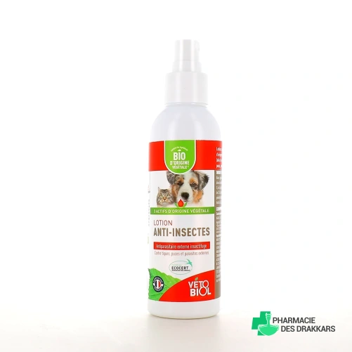 Biovetol Lotion Anti-Insectes Bio Chien & Chat