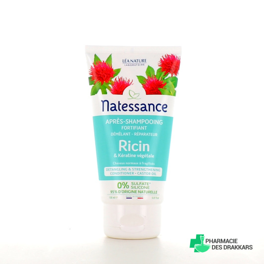 Natessance Après-shampooing Fortifiant Ricin & Kératine végétale