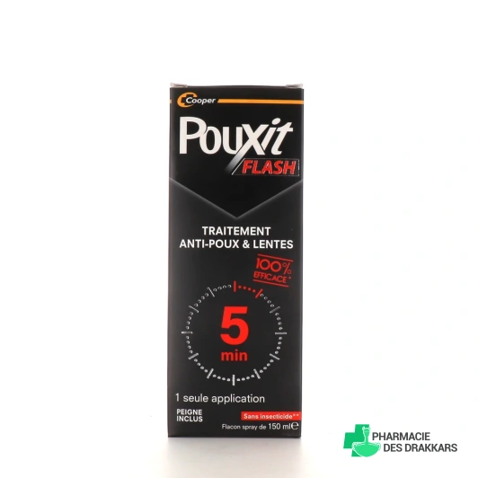 Pouxit Flash Traitement anti-poux et lentes Spray