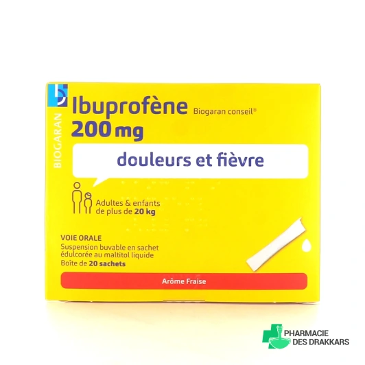 Ibuprofène Biogaran Sticks