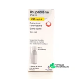 Viatris Ibuprofène 20mg/ml suspension buvable - Vue 360°