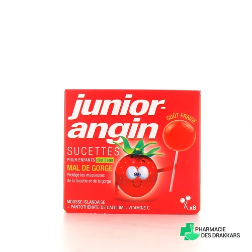 Junior Angin Sucettes Mal de Gorge
