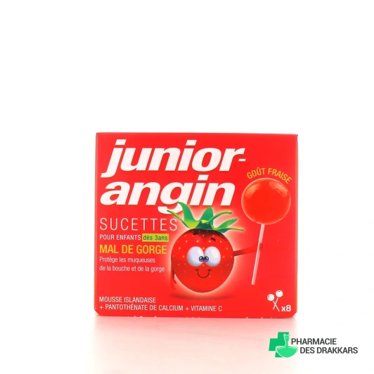 Junior Angin Sucettes Mal de Gorge