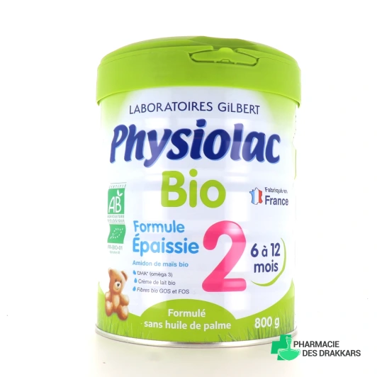 Physiolac Bio Lait 2ème âge Formule épaissie