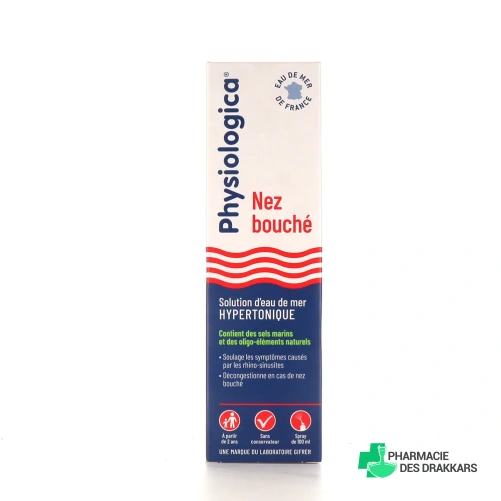 Physiologica Nez Bouché Solution d'Eau de Mer Hypertonique