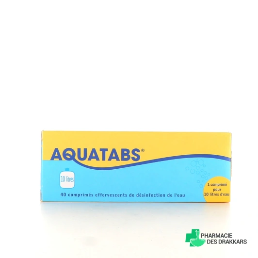 Aquatabs Désinfection de l'eau comprimés effervescents