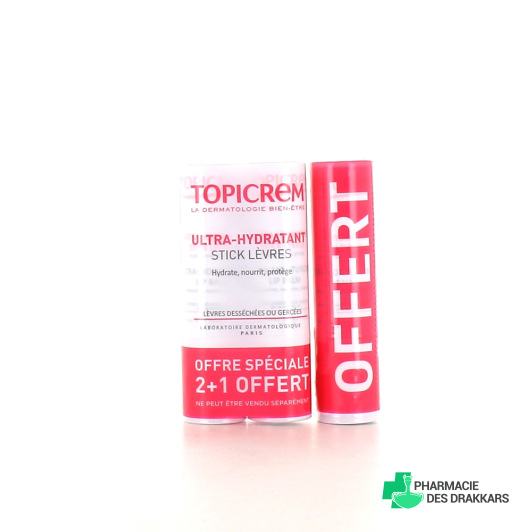 Topicrem Les Essentiels Ultra-hydratant Stick à lèvres