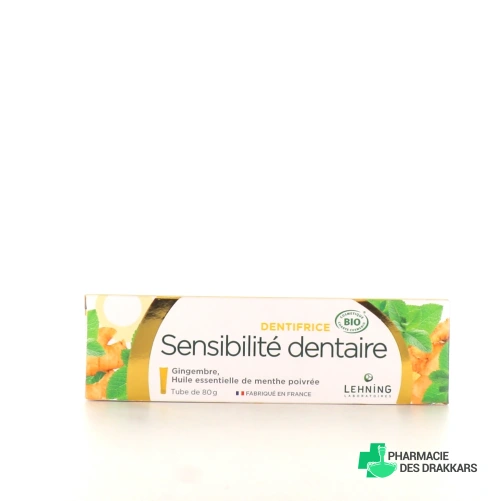 Lehning Dentifrice Bio Sensibilité Dentaire