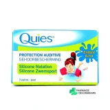 Quies Protection Auditive Silicone Natation 3 paires - Vue 360°