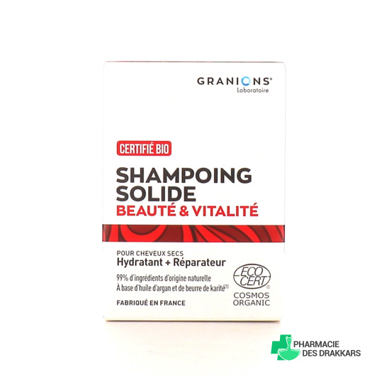 Granions Cheveux Shampoing Solide Beauté Vitalité Bio