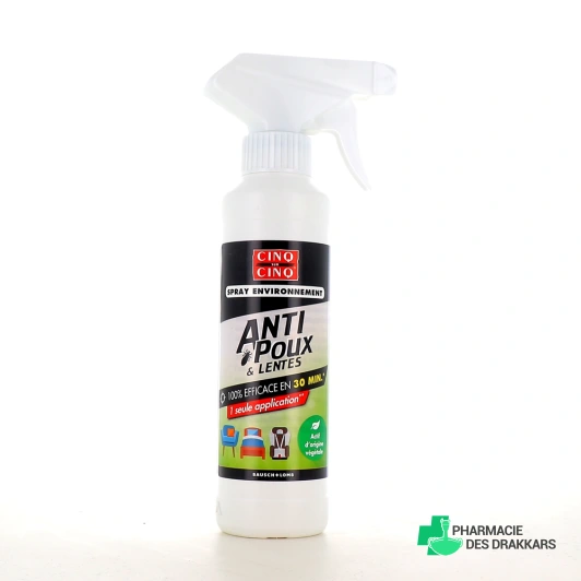 Cinq sur Cinq Spray Environnement Anti Poux et Lentes
