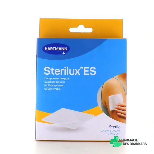Sterilux ES Compresse de gaze 7,5 x 7,5 cm