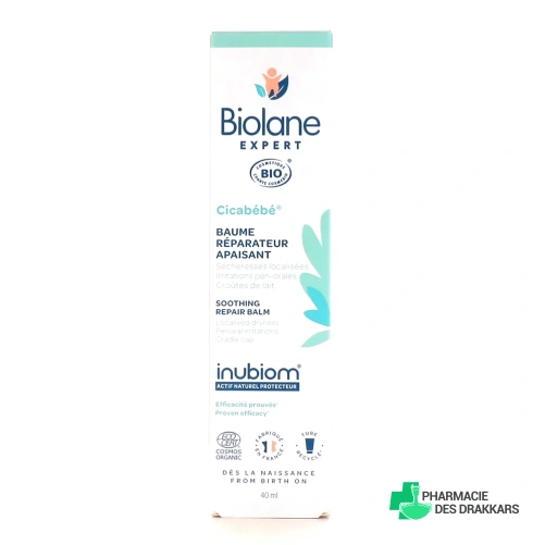 Biolane Expert Cicabébé Baume Réparateur Apaisant Bio
