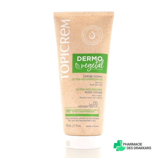 Topicrem Dermo Végétal Crème Corps Ultra-Nourrissante