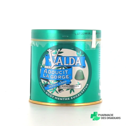 Valda Gommes Sans Sucres pour Adoucir la Gorge